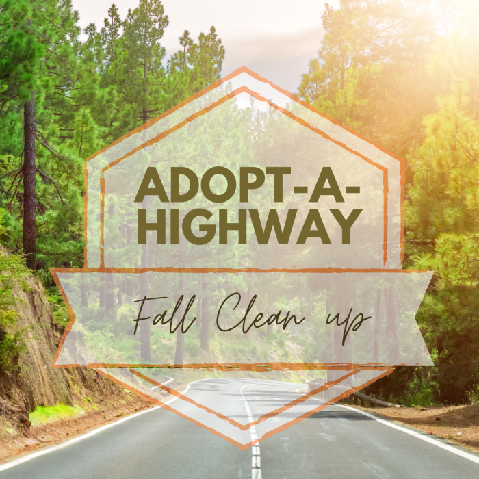 Adopt-a-Highway Fall pick-up event